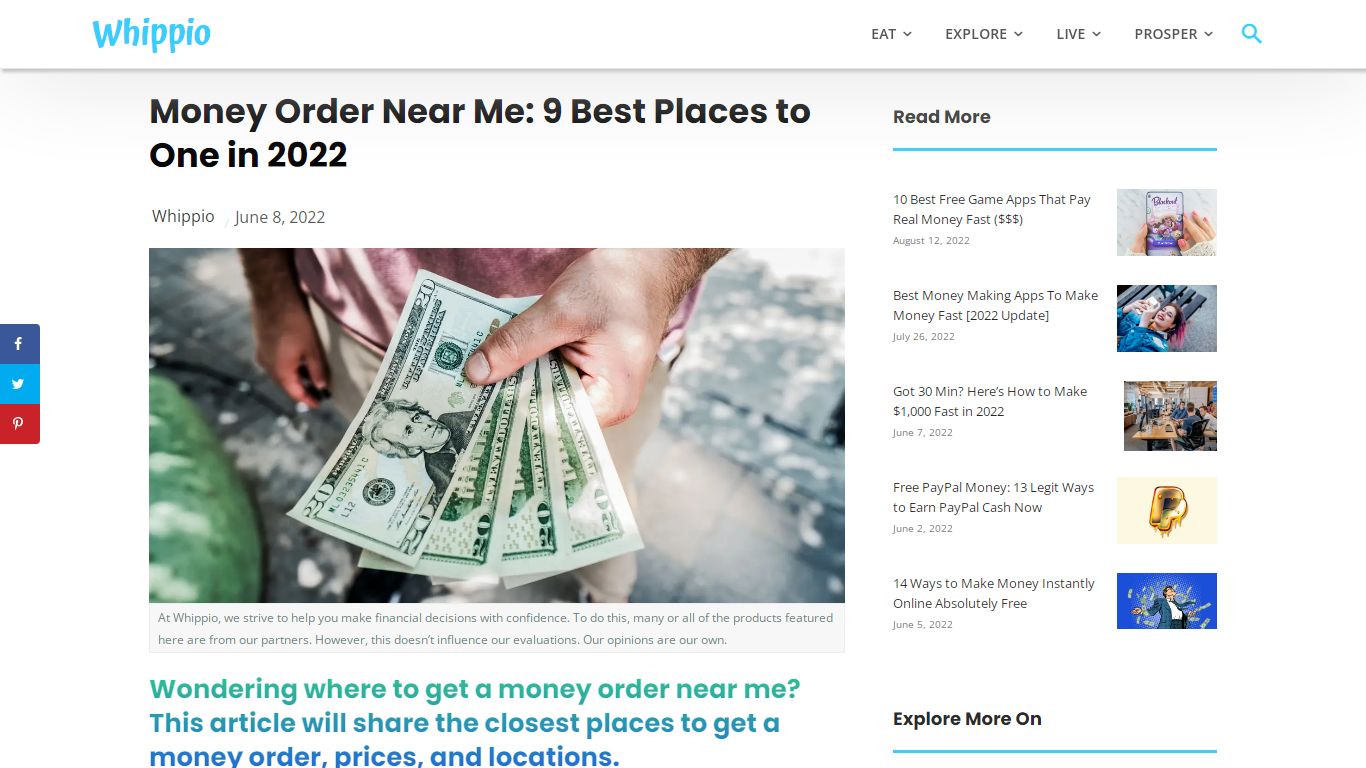 Money Order Near Me: 9 Best Places to One in 2022 - Whippio